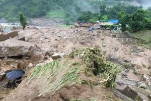 सिन्धुपाल्चोक नागपुजेमा खसेको पहिरोले आठ र भीरखर्कमा १० घर पुरियो