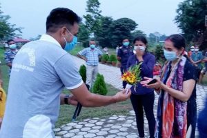 सीडीयो पंगेनीद्धारा रजहरको अस्थाई कोरोना अस्पतालको अवलोकन