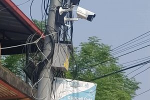वडा अध्यक्ष पौडेलको सकृयतामा शिलन्यास चोकमा सिसी क्यामेरा जडान