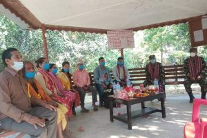 नारायण दल गण द्धारा श्री झडुलामाई आध्यात्मिक प्रतिष्ठानको क्षेत्रमा सरसफाई