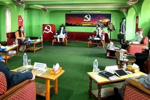 दुई अध्यक्षबीच विवाद चर्किँदै गएका बेला दाहाल–नेपाल समूहका विद्यार्थी भेला