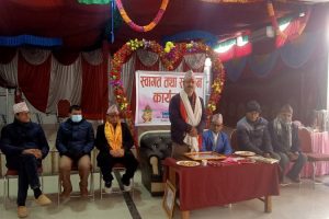 पर्वत -गैंडाकोट सम्पर्क मञ्चद्धारा प्रमुख प्रशासकीय अधिकृत भूसाल लाई स्वागत एवं सम्मान