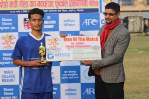 दोस्रो माडी गोल्डकप फुटबलमा माडी ११ को बिजयी सुरुवात