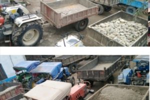 अवैधरुपमा खोला उत्खनन गरी चोरी निकासी गरिरहेका १९ ट्र्याक्टर प्रहरी नियन्त्रणमा