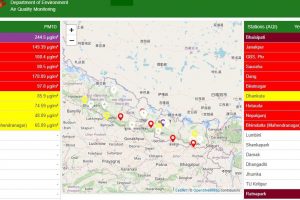 काठमाण्डौमा वायु प्रदूषण अहिलेसम्मकै उच्च, घरबाहिर ननिस्कन सरकारको आग्रह