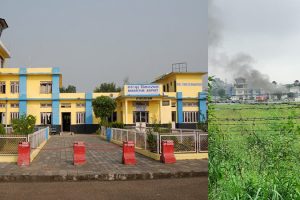 भरतपुर विमानस्थलमा आगलागी