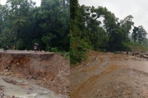 लगातारकाे वर्षाले नवलपुरकाे जनजिवन प्रभावित,ठाउँठाउँमा सडक अवरुद्ध