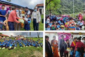 जेन्टल हर्ट फाउन्डेसन काठमाडौंद्वारा कालिकाको २ वटा बिधालयका विद्यार्थीहरुलाई सहयोग