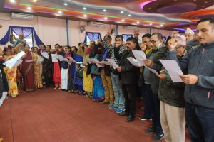 एमाले गैँडाकोटको सपथ ग्रहण सम्पन्न : वडा नं. २ मा नेतृत्व चयनमा विवाद कायमै