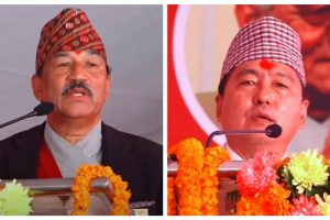 कमल थापा र राजेन्द्र लिङ्देनद्वारा अध्यक्षमा उम्मेदवारी दर्ता