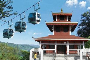 गैँडाकोटमा मौलाकाली केबलकार निर्माण सुरु