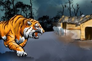 चितवनमा बाघको आक्रमणबाट महिला गम्भिर घाइते