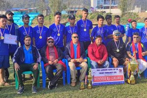 राष्ट्रियस्तरको क्रिकेटको उपाधि नवलपुरलाई