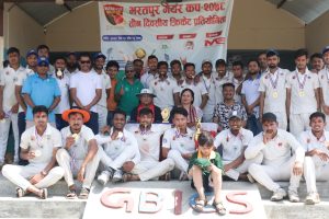 भरतपुर मेयर कप तीन दिवसीय क्रिकेटः चितवनले जित्यो उपाधि