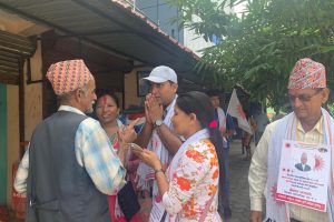 अध्यक्ष पदका उमेदवार अधिकारीले भने :तपाईहरुको विश्वास र भरोसा टुट्न दिन्न (तस्विरहरु)