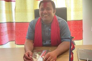 गैँडाकोट वडा नं. ९ का अध्यक्ष सापकोटाद्धारा पदभार ग्रहण