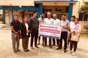 राष्ट्रिय स्वास्थ्यकर्मी महासंघ नेपालको स्थापना दिवशकाे अवसरमा  सरसफाइ