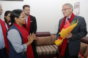 भरतपुर महानगर प्रमुख  दाहाल र इजरायली राजदुत हाननगोदारबिच भेटवार्ता