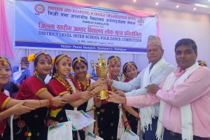अन्तरविद्यालय लोक नृत्य प्रतियोगितामा लिटिल स्टेप एकेडेमी प्रथम, सरस्वतीलाई दाेस्राे स्थान
