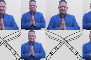 नवलपुर १ का स्वतन्त्र उम्मेदवार चित्रध्वज जिसीकाे चुनाव चिन्ह क्रस खुकुरी