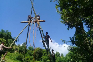 गैँडाकाेटमा पिङ हाल्न वडाले दियाे अनुदान !