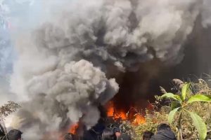 ६८ जना यात्रु बोकेको यतीको एटीआर ७२ विमान पोखरामा दुर्घटनाग्रस्त
