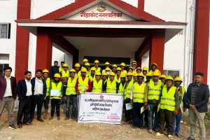 गैँडाकोटमा भूकम्प प्रतिरोधी भवन निर्माण सम्वन्धी पाँचदिने तालिम सुरु