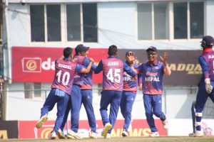 नामिबियाविरुद्ध नेपाल विजयी– तीन खेलाडीको अर्धशतक