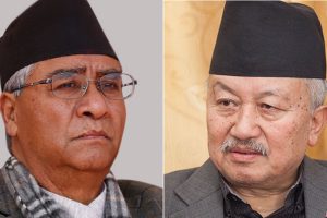 कांग्रेस सभापति देउवा र राष्ट्रपतिका उम्मेदवार नेम्वाङबीच भेटवार्ता