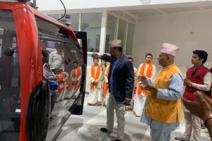 नवलपुरको गैँडाकोटमा मौलाकाली केबलकार आजदेखि सुरु (फोटो फिचर)