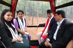 प्रधानमन्त्रीद्धारा मौलाकाली केबलकारकाे उद्घाटन