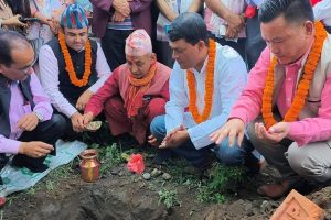 प्रेस चौतारी चितवनको भवनको शिलान्यास