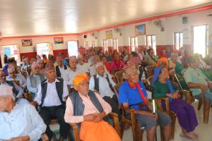८४ नाघेका ज्येष्ठ नागरिकलाई गैँडाकाेटमा सम्मान