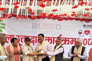 जयश्री च्यारिटी नेपालले आयोजना गरेको रक्तदानमा ११५ जनाद्धारा रक्तदान