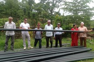 मौलाकाली सामुदायिक वनद्धारा कृषक समुहलाई  पाइप वितरण