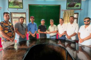 प्रेस चौतारीको भवन निर्माणका लागि पत्रकार ढकालद्धारा ५० हजार सहयोग