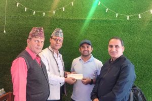 पन्तले गरे प्रेस चौतारी चितवनको भवन निर्माणका लागि आर्थिक सहयोग
