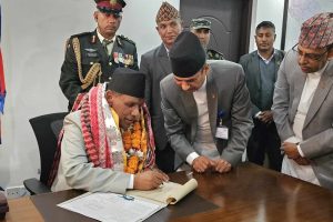 राष्ट्रिय सभा अध्यक्ष दाहालले गरे पदभार ग्रहण