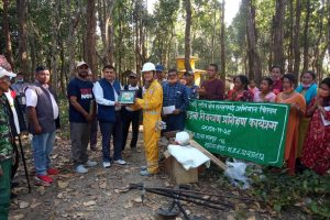 राईनोकुञ्जमा  डढेलो नियन्त्रण तथा अग्नी प्रशिक्षण कार्यक्रम