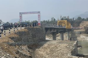 राष्ट्रपति पौडेलद्धारा देवघाटमा निर्माण भएको पक्की पुलको उद्घाटन