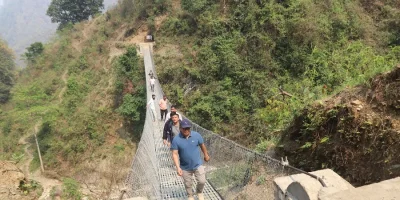 इच्छाकामनाको थाप्राङ-तिपाङ जोड्ने झोलुङ्ग पुल निर्माण