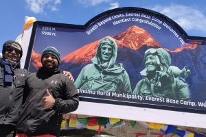 NLFS Director and Social Worker Complete Everest Base Camp Trek for Education and Zero Food Waste