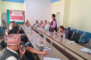 बजेटको पूर्वसन्ध्यामा गैँडाकोट नगरपालिकाद्धारा व्यवसायीसँग छलफल