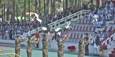 गणतन्त्र दिवसको रौनक: सैनिक मञ्चमा विशेष समारोह, प्रधानमन्त्रीले सम्बोधन नगर्ने