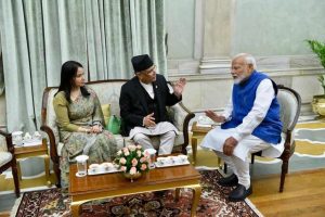 प्रचण्ड र मोदीबीच भेटवार्ता