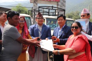इच्छाकामना गाउँपालिकाद्वारा तीनवटा कृषि एम्बुलेन्स सञ्चालन