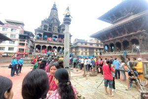 पाटन कृष्ण मन्दिरमा दर्शनार्थीको घुइँचो