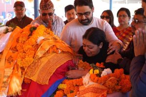 पूर्वसभामुख ढुंगानाको आर्यघाटमा अन्त्येष्टि