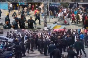 कोटिहोमको भूमिपूजा नगरप्रहरीले रोक्न खोज्दा पोखरामा झडप, केही घाइते