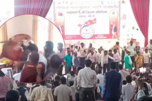 एमाले धनुषा अधिवेशनमा विवाद, कुर्सी हानाहान